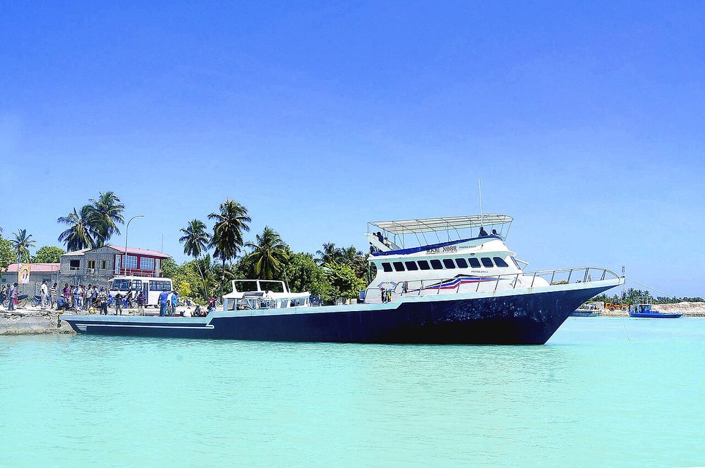 Barcos de pesca en Maldivas